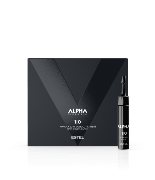 Краска для волос ESTEL ALPHA PRO 1/0 Чёрный (1*10мл)